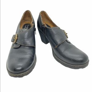 b.o.c Catori Heeled Buckle Booties Black